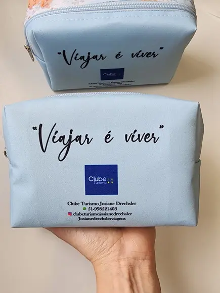 Necessaire Agencia de Viagens Box Caixinha Mapa Mundi