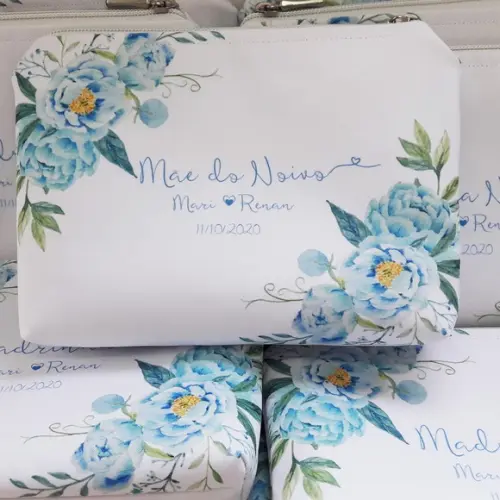 Necessaire Azul Tifanny para Casamento