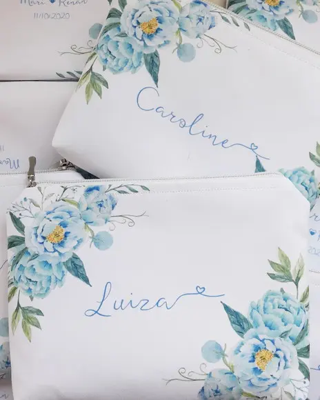 Necessaire Azul Tifanny para Casamento