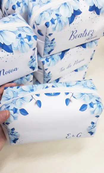 Necessaire Box Floral Azul Serenity