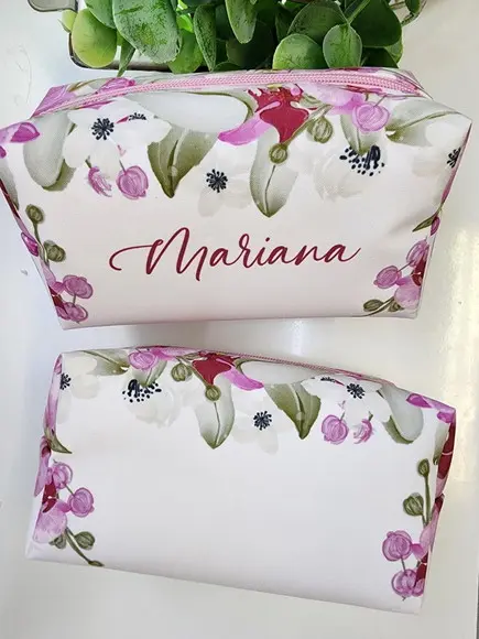 Necessaire Box Orquídeas Rosa