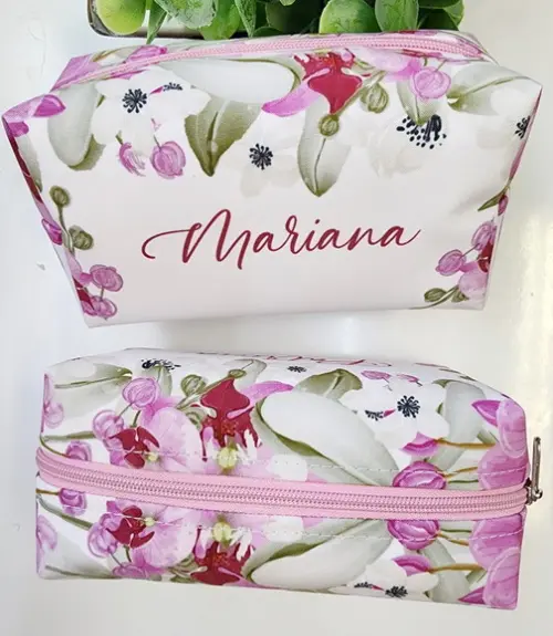 Necessaire Box Orquídeas Rosa