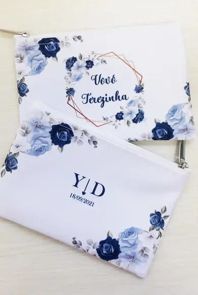 Necessaire Casamento Azul Serenity ( Slim )