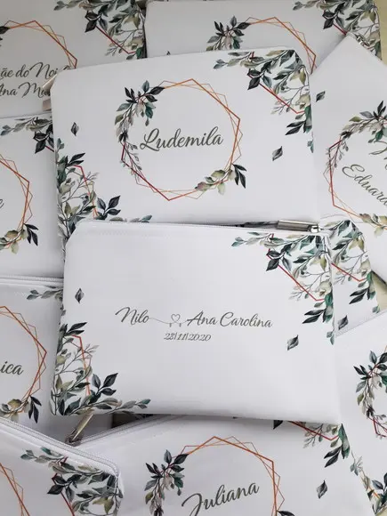 Necessaire Casamento Folhagem ( Slim )