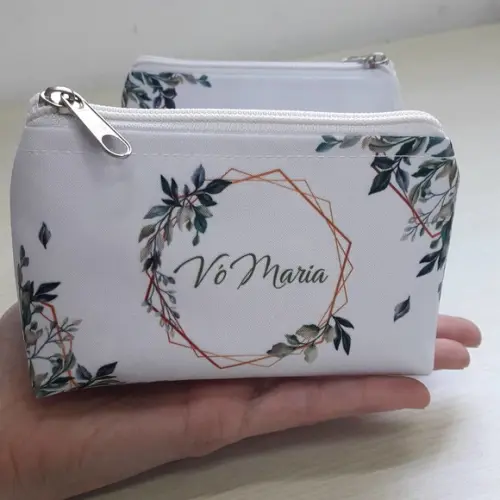 Necessaire Casamento Folhagem Trapézio P