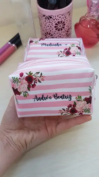 Necessaire Casamento Madrinha Personalizada Box P