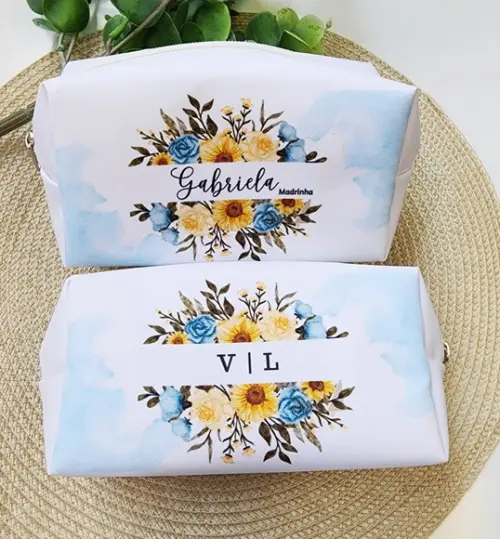 Necessaire Casamento Personalizada Floral