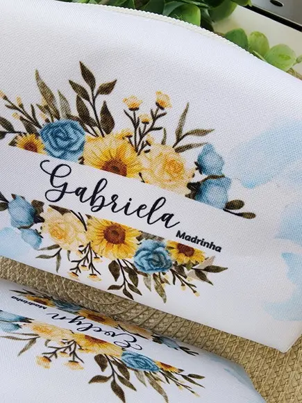 Necessaire Casamento Personalizada Floral