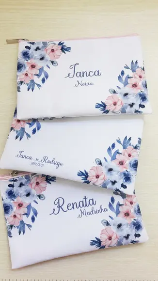 Necessaire Casamento Rose com Azul (slim)