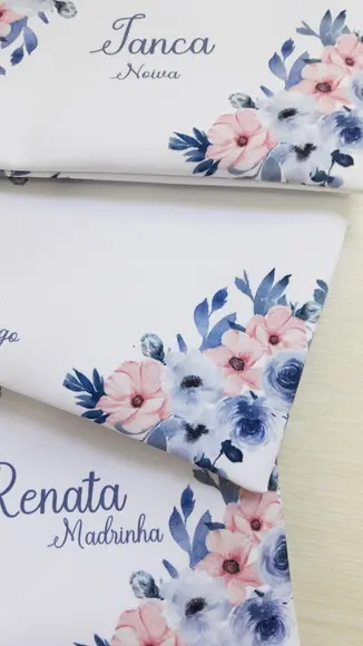 Necessaire Casamento Rose com Azul (slim)