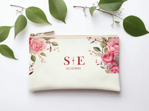 Necessaire Casamento Slim Rosa