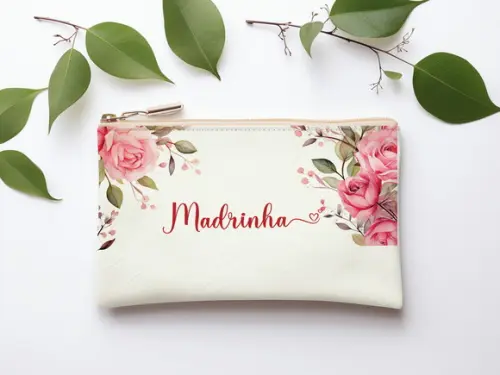Necessaire Casamento Slim Rosa