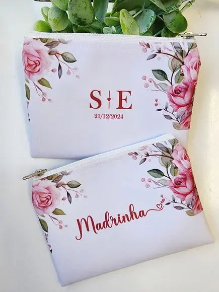 Necessaire Casamento Slim Rosa