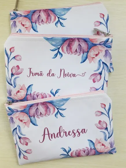 Necessaire Floral Lilás ( Slim )