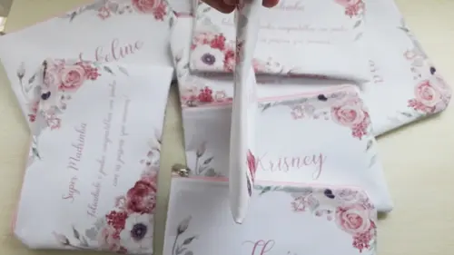 Necessaire Floral Rosê