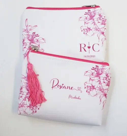 Necessaire Fúcsia com Pingente
