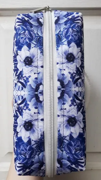 Necessaire Madrinha Box Floral Azul