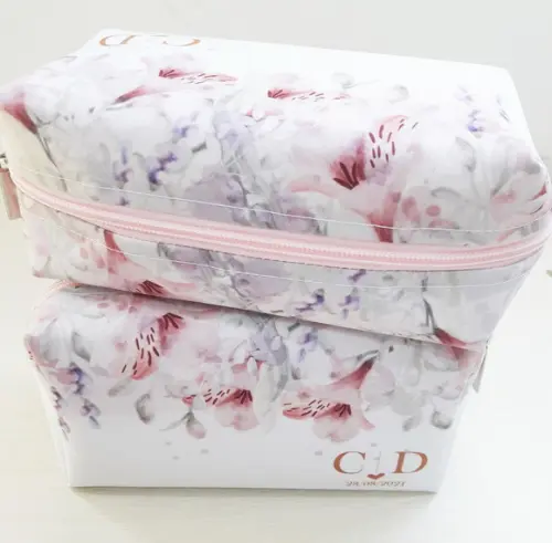 Necessaire Madrinha Box Floral Rosa