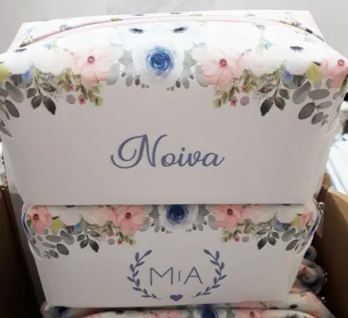 Necessaire Madrinha Box Floral Rosa
