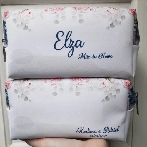 Necessaire Madrinha Box Floral Rosa