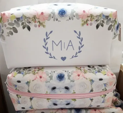 Necessaire Madrinha Box Floral Rosa