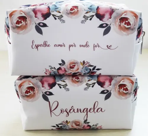 Necessaire Madrinha Box Floral Rosa