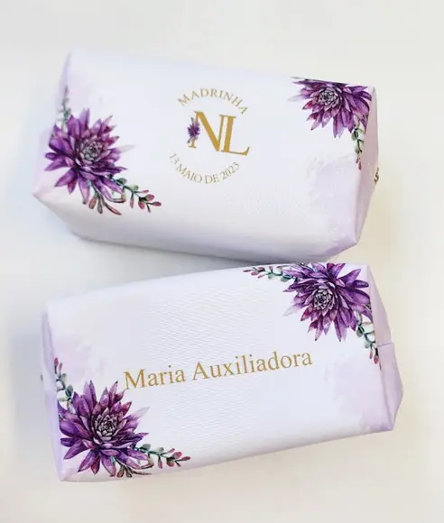 Necessaire Madrinha Casamento Lilás