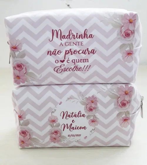 Necessaire Madrinha e Padrinho de Casamento