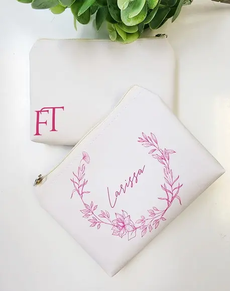 Necessaire Madrinha Fúcsia Floral