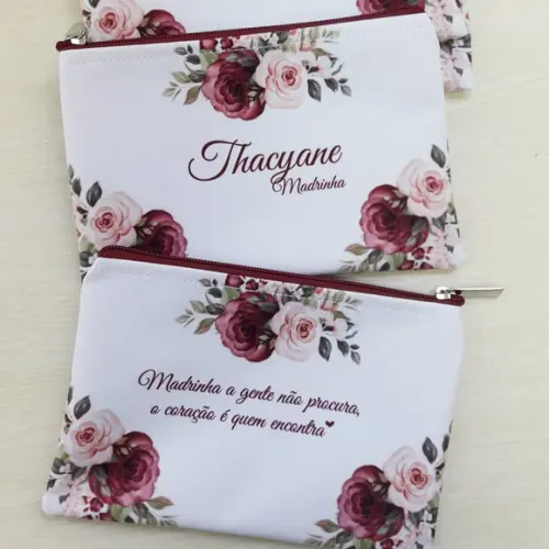 Necessaire Madrinha Marsala Kit com 20