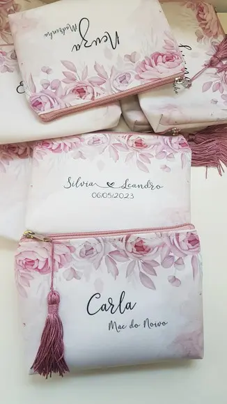 Necessaire Madrinha Rose com Pingente