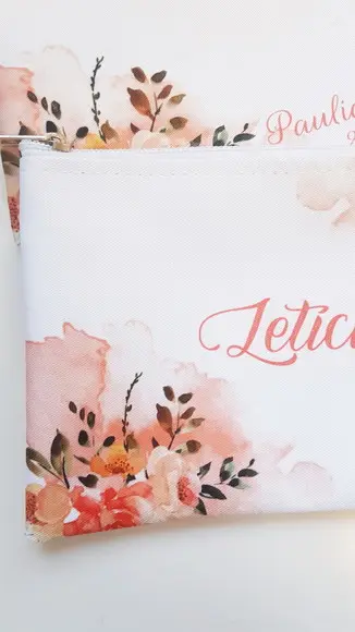 Necessaire para Madrinha de Casamento Laranja