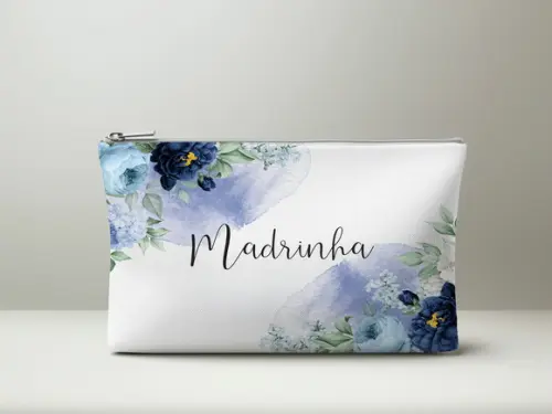 Necessaire Personalizada Azul Serenity