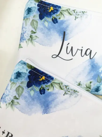 Necessaire Personalizada Azul Serenity