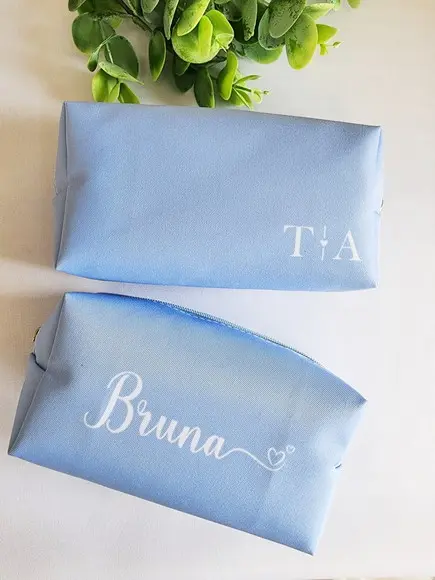 Necessaire Personalizada Azul Serenity