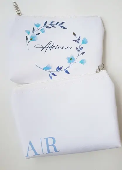 Necessaire Personalizada Azul Serenity