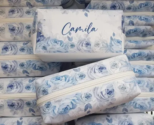 Necessaire Personalizada Azul Serenity