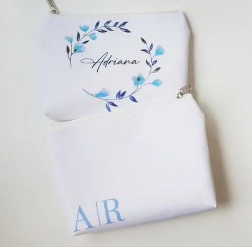 Necessaire Personalizada Azul Serenity