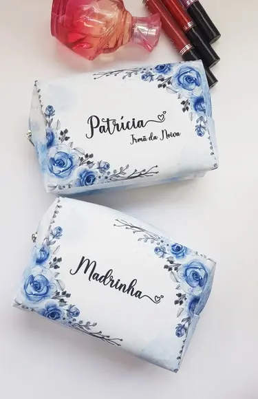 Necessaire Personalizada Azul Serenity