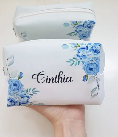 Necessaire Personalizada Azul Serenity