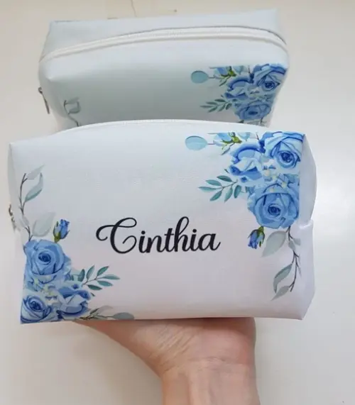 Necessaire Personalizada Azul Serenity