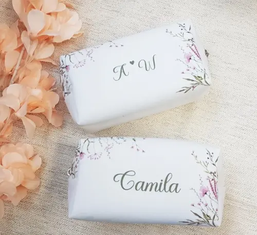 Necessaire Personalizada Box Floral Rosa