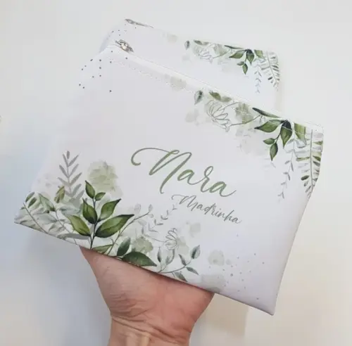 Necessaire Personalizada Casamento Folhagem