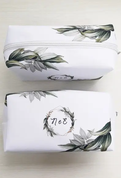 Necessaire Personalizada Casamento Folhagem