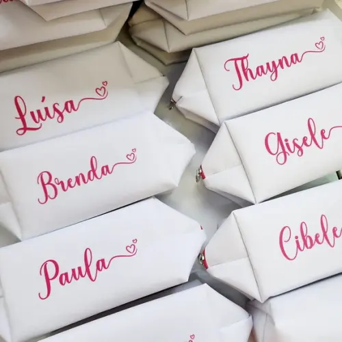 Necessaire Personalizada Casamento Pink