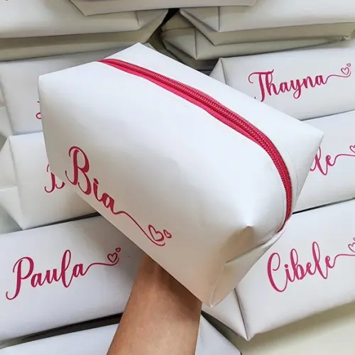 Necessaire Personalizada Casamento Pink