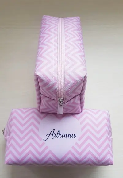 Necessaire Personalizada Casamento Rosa