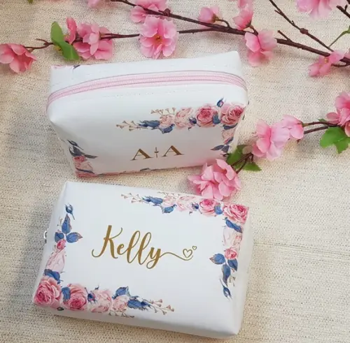 Necessaire Personalizada Casamento Rosa