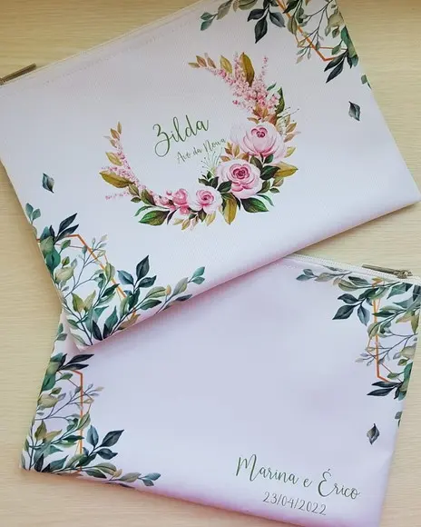 Necessaire Personalizada Casamento Slim G