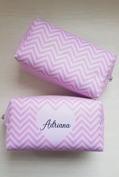 Necessaire Personalizada Casamento Rosa